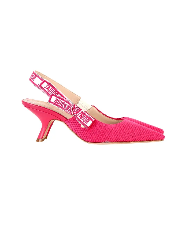 Versatile Heeled Sandals for Any Occasion---Jadior Slingback Pumps in Pink