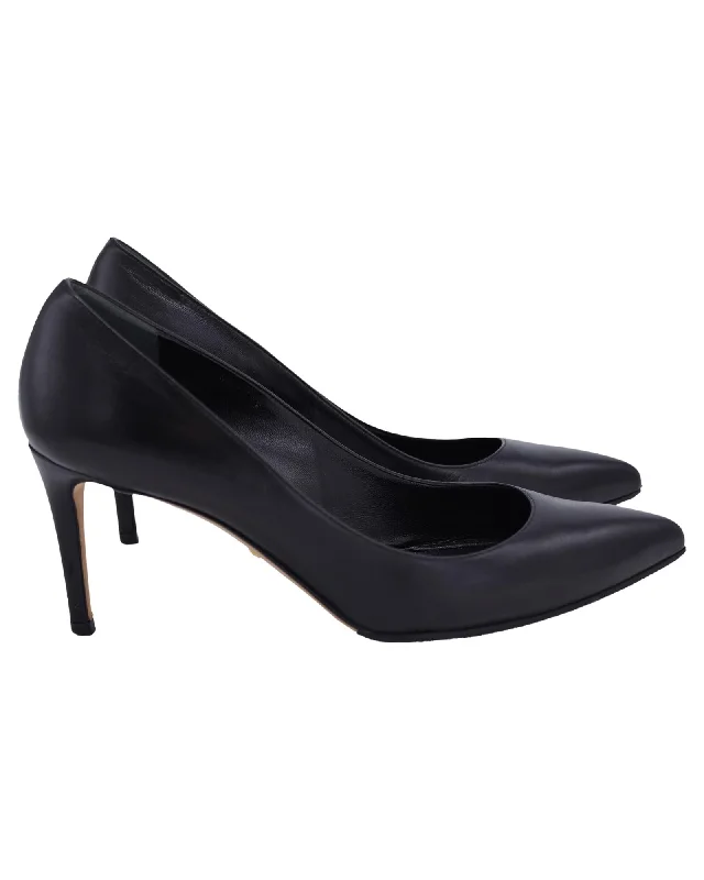 Elegant Leather High Heel Pumps---Comfortable Leather Pumps for Office and Everyday Wear