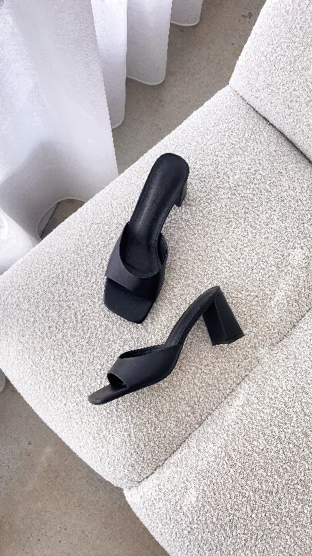 Stiletto Heel Pumps with Perfect Fit--Nattie Heel - Black-Fashionable & Classic