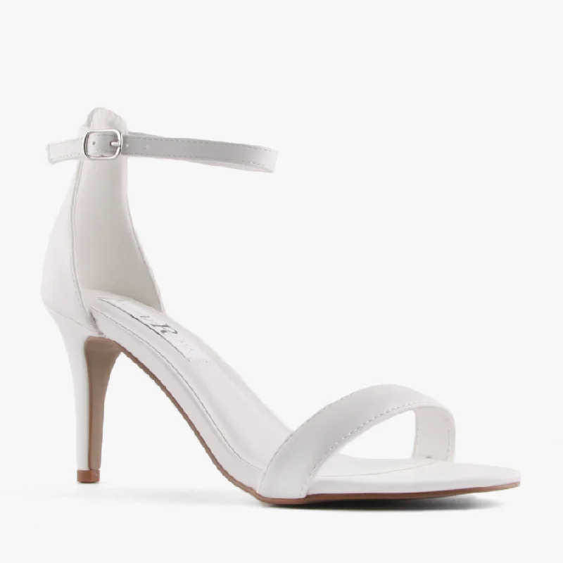 Versatile Heeled Sandals for Any Occasion---NEEDIT WHITE