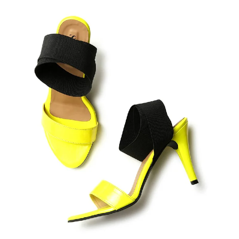 Neon Heels---Fashionable Kitten Heels for Date Night