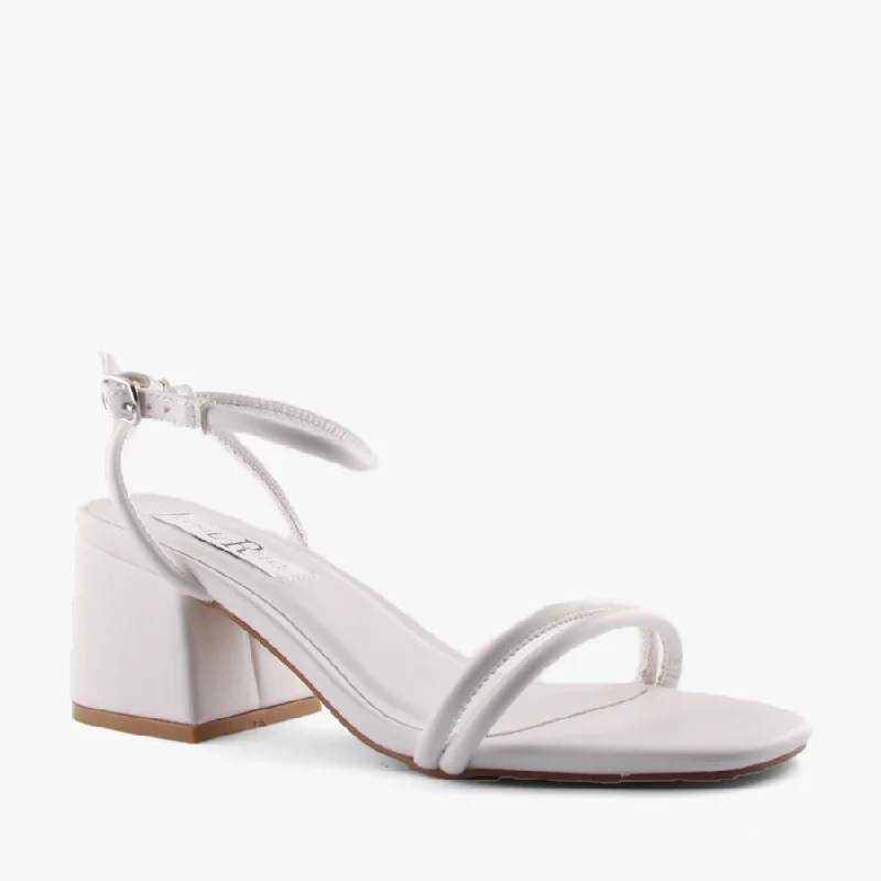 Versatile Heeled Sandals for Any Occasion---NEVE WHITE