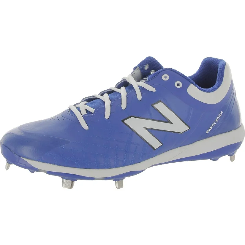 New Balance Mens 4040 Faux Leather Metal Cleats---Comfortable Leather Pumps for Office and Everyday Wear