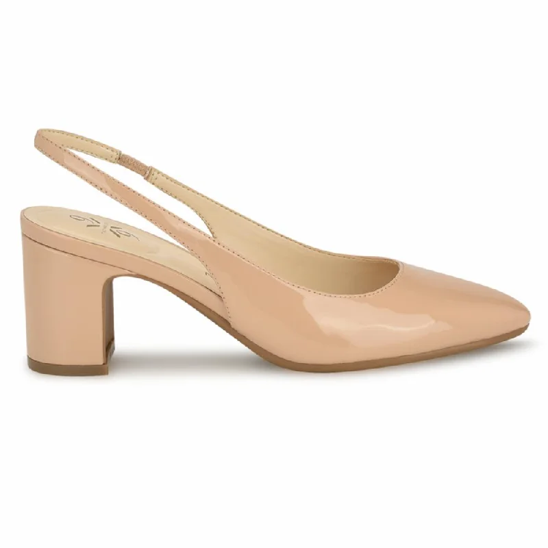 Nine West Women's Sinead9x93 Nude M---Fashionable Kitten Heels for Date Night