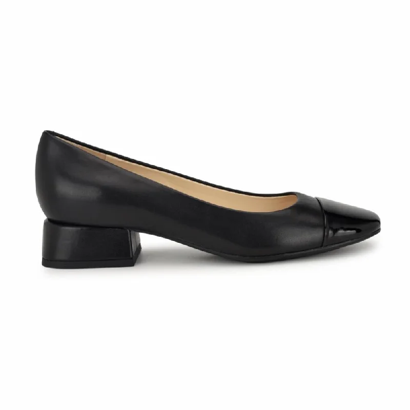 Nine West Women's Sophe Black M---Fashionable Kitten Heels for Date Night