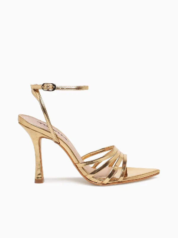 Stiletto Heel Pumps with Perfect Fit--Geraldine Ouro Specchio-Fashionable & Classic