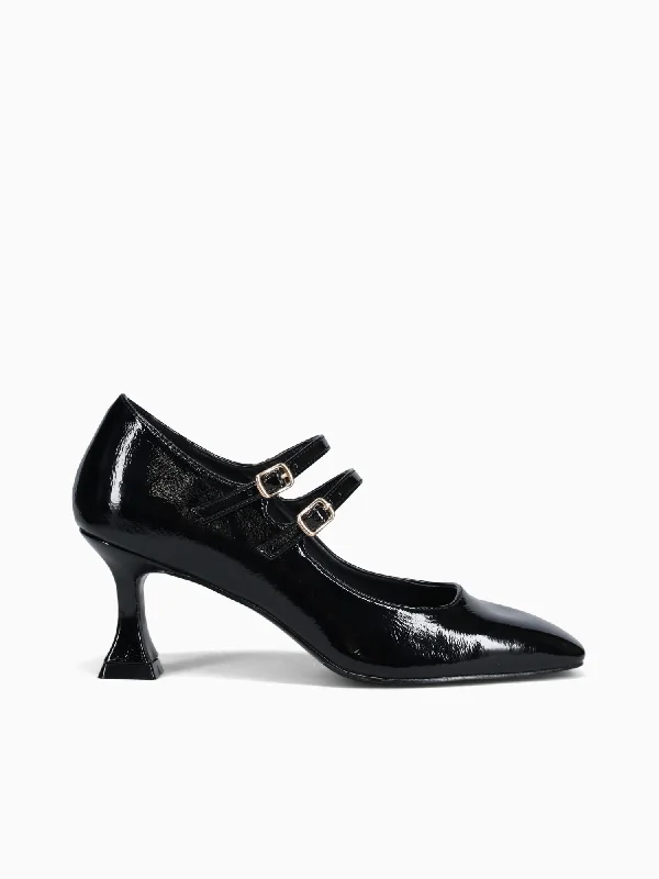 Stiletto Heel Pumps with Perfect Fit--Hikari Black Patent-Fashionable & Classic