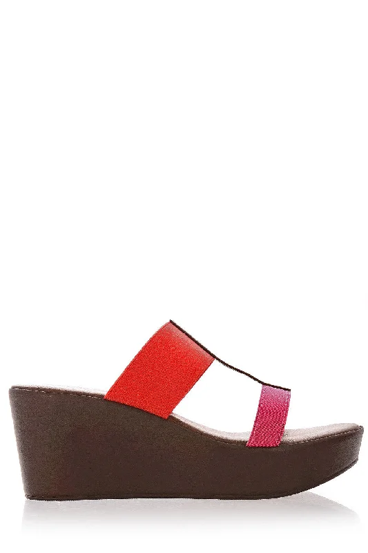 Stiletto Heel Pumps with Perfect Fit--IRA Multicolor Elastic Wedges-Fashionable & Classic