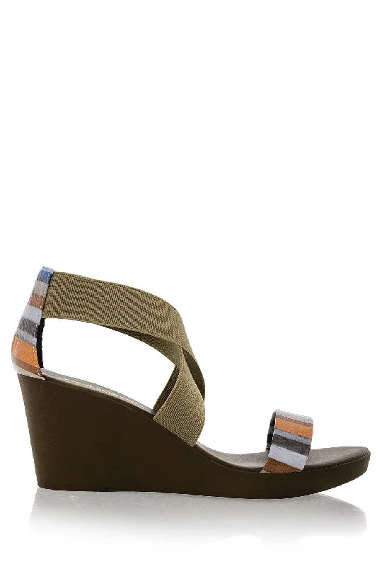 RAINBOW Brown Wedges---Charming Bow Pumps for a Cute and Stylish Look