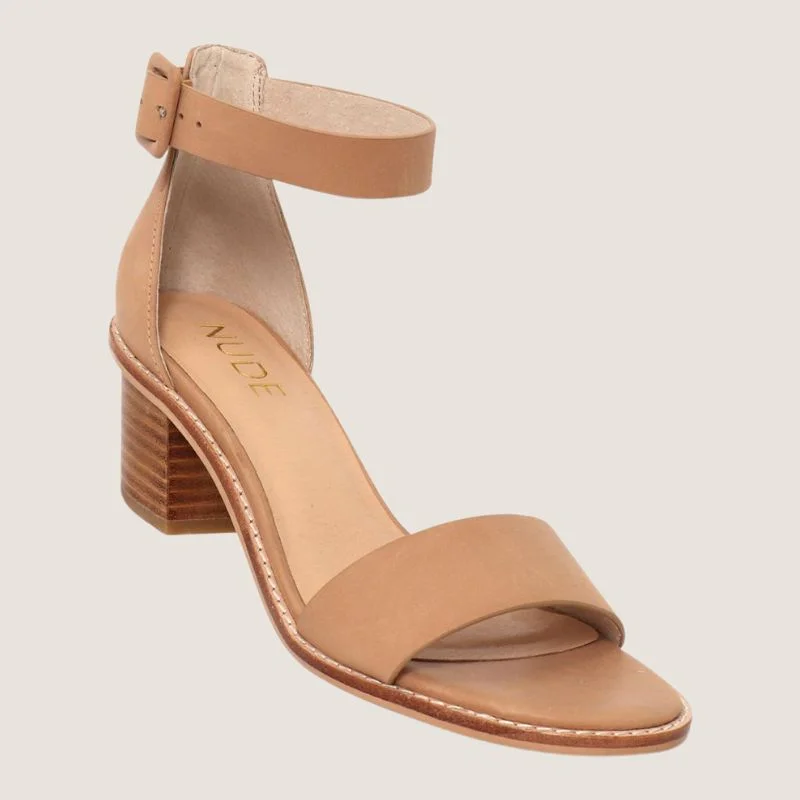 Versatile Heeled Sandals for Any Occasion---Nude Footwear Mickee Heel