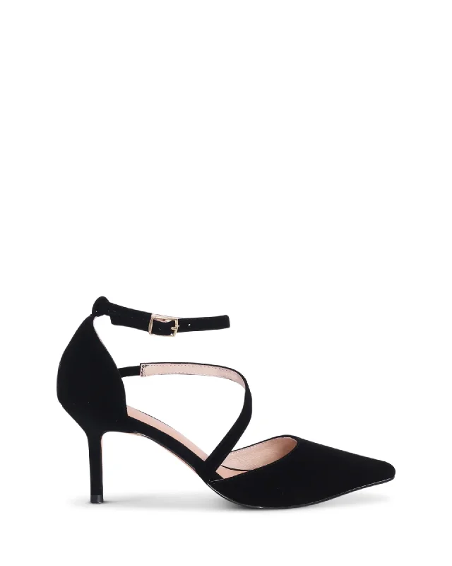 Affordable Suede Ankle Pumps for All-Day Wear--Nude Jodie Suede Heel