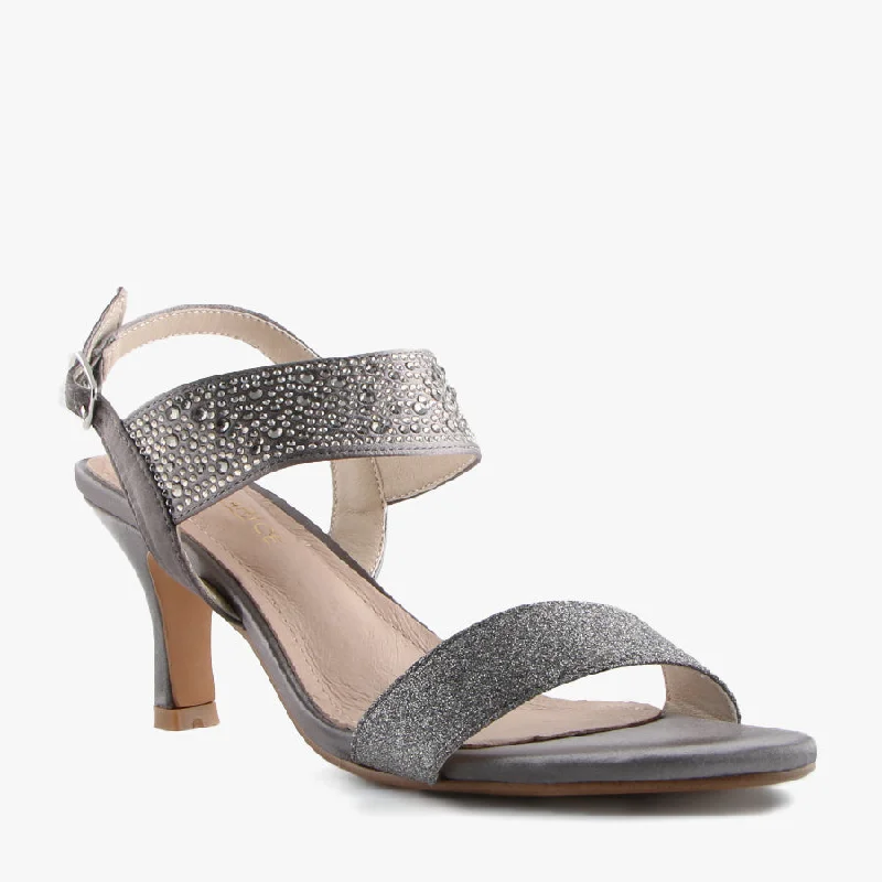 NUKE GREY SATINAffordable Satin Heels with a Luxe Touch