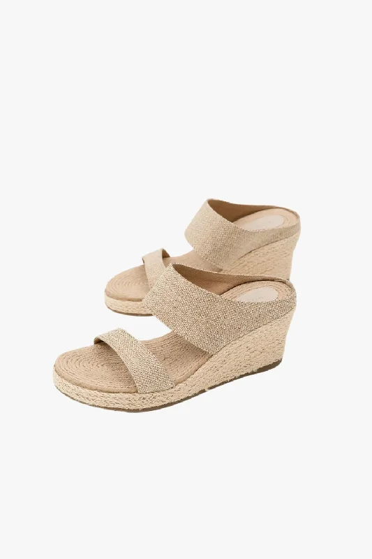 Versatile Heeled Sandals for Any Occasion---Oasis Natural Jute Wedge Heel