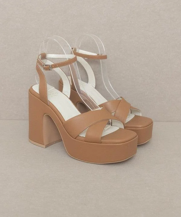 Stylish Platform Heels for Extra Height--Norah - Chunky Platform Heel