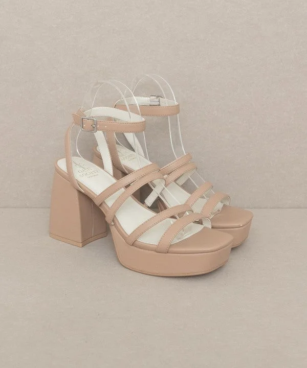 Talia Strappy Platform Heel---Affordable Strappy Platform Heels with Premium Quality