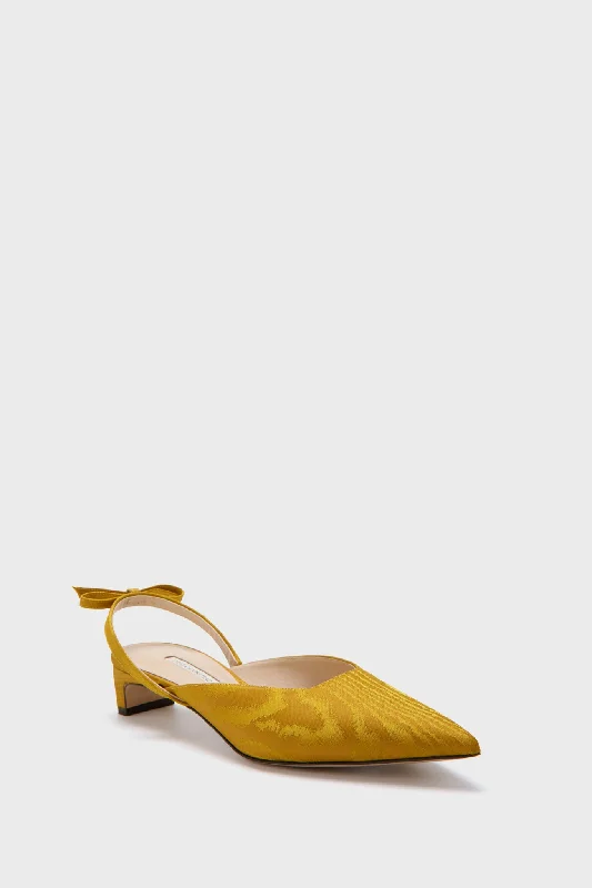 Ochre Konna Mikado Kitten Heels---Fashionable Kitten Heels for Date Night