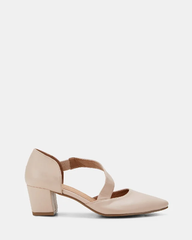 Versatile Heeled Sandals for Any Occasion---Office Nude Pink