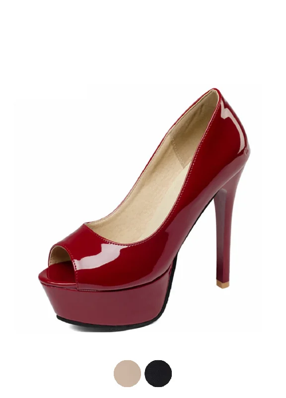 Ohana Women's Elegant Leather Heels---Comfortable Leather Pumps for Office and Everyday Wear