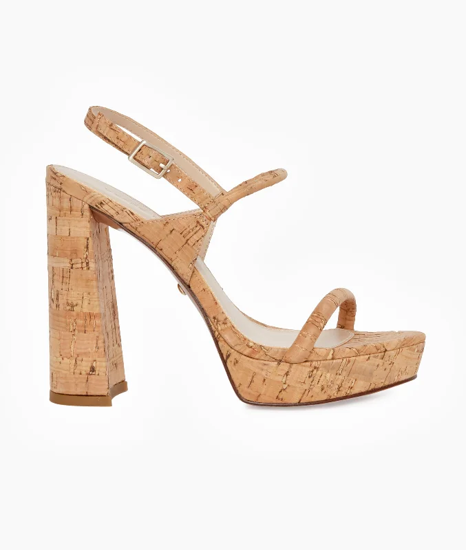 Stylish Platform Heels for Extra Height--Olina Platform - Natural