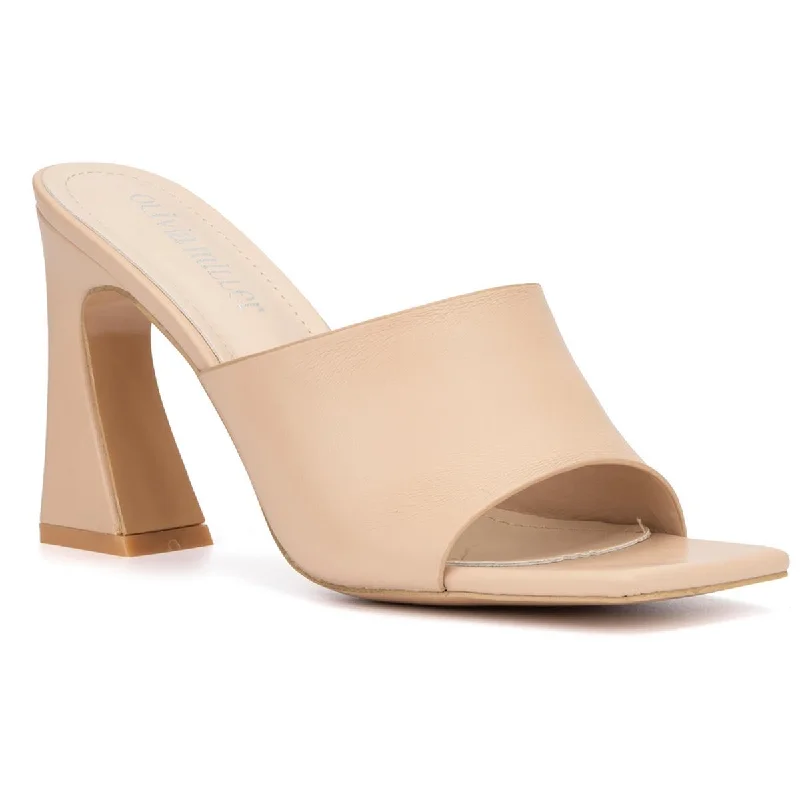 Stylish Open Toe Heels for Summer--Olivia Miller Womens OMRA8081 Open Toe Dressy Heels