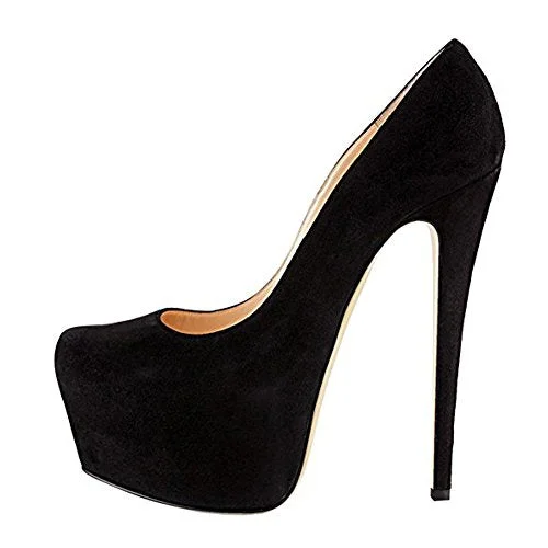 Stiletto Heel Pumps with Perfect Fit--High Heel Stiletto Pumps With Closed Toe Slip-On-Fashionable & Classic