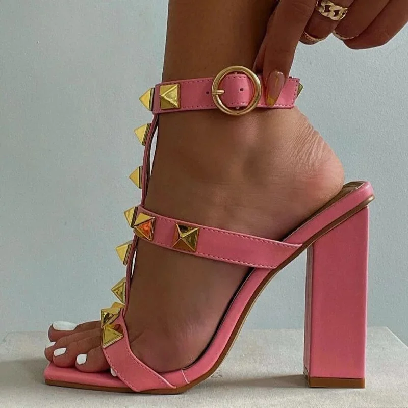 Stylish Open Toe Heels for Summer--Open Toe Ankle Buckle Strap Shoes