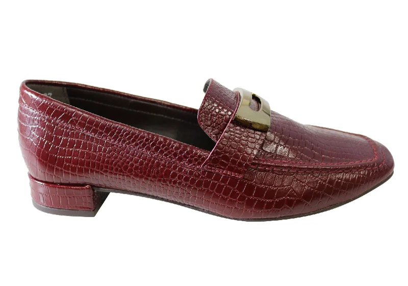 Orcade Pinza Womens Leather Low Heel Shoes Made In Brazil---Comfortable Leather Pumps for Office and Everyday Wear