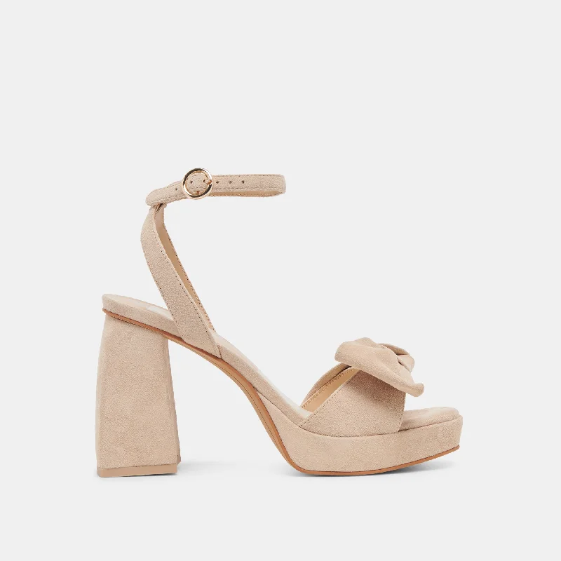 Affordable Suede Ankle Pumps for All-Day Wear--PACIE HEELS CAMEL SUEDE