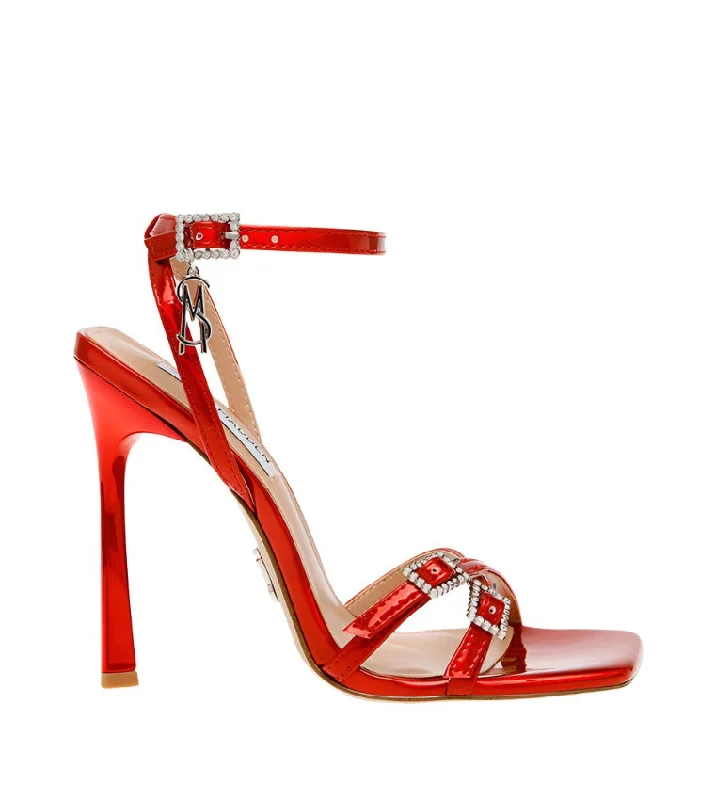 PALACIOS FIRE RED---Fashionable Kitten Heels for Date Night