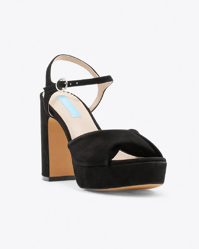 Stylish Platform Heels for Extra Height--Paloma Platform in Black