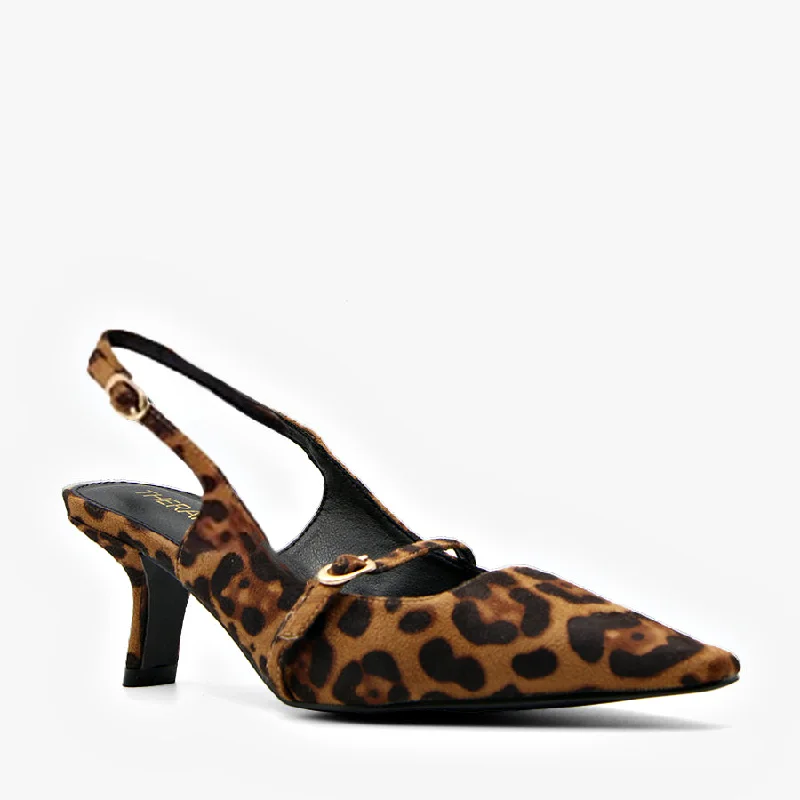 Versatile Heeled Sandals for Any Occasion---PARLOUR LEOPARD