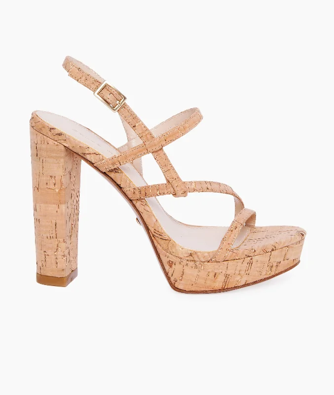 Stylish Platform Heels for Extra Height--Patsi Platform - Natural