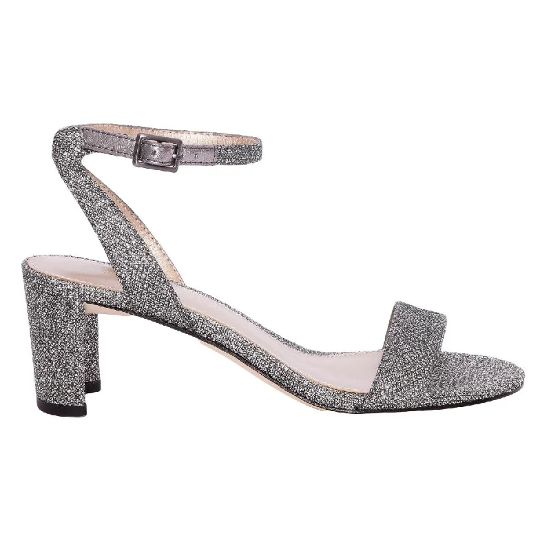 Versatile Heeled Sandals for Any Occasion---Pelle Moda Women's Moira 2 Pewter Metallic