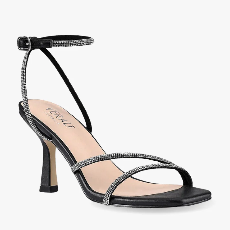 Versatile Heeled Sandals for Any Occasion---PEPPER BLACK