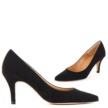 Affordable Suede Ankle Pumps for All-Day Wear--PRIMOLOCO - black suede