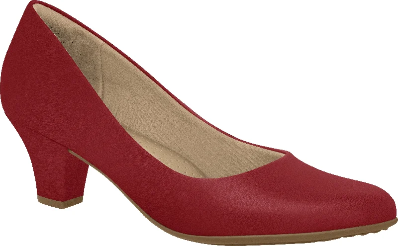 Versatile Heeled Sandals for Any Occasion---Piccadilly 703001 Women Court Business Shoe in Red