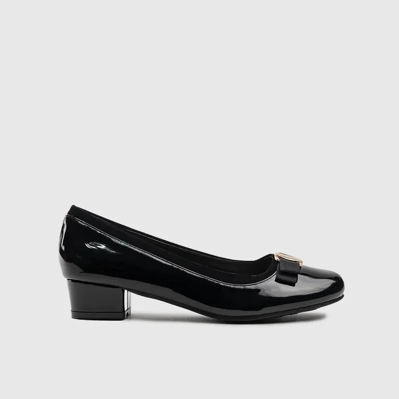 Pierre Cardin Pcl09978 Ladies Viera Shoes Black---Fashionable Kitten Heels for Date Night