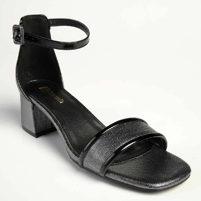 Trendy Chunky Heel Pumps for Casual Wear--Pierre Cardin Skye Block Heel - Black