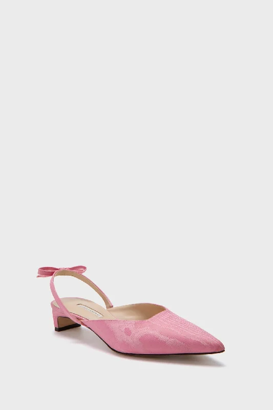 Pink Konna Mikado Kitten Heels---Fashionable Kitten Heels for Date Night