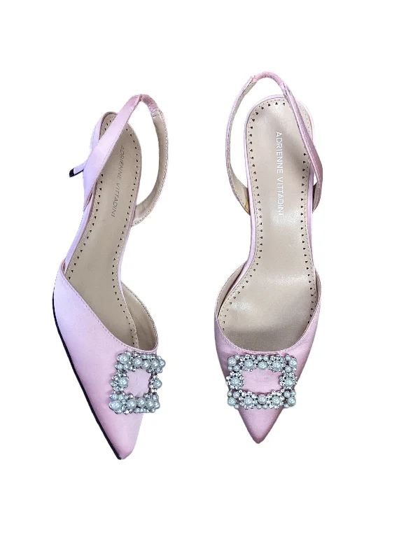 Stiletto Heel Pumps with Perfect Fit--Pink Shoes Heels Stiletto Adrienne Vittadini, Size 8-Fashionable & Classic