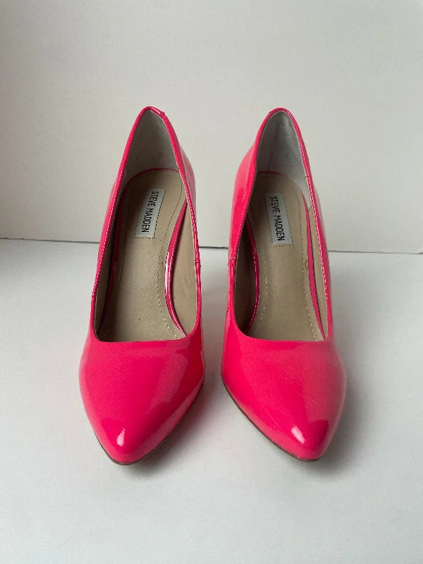 Stiletto Heel Pumps with Perfect Fit--Pink Shoes Heels Stiletto Steve Madden, Size 9.5-Fashionable & Classic