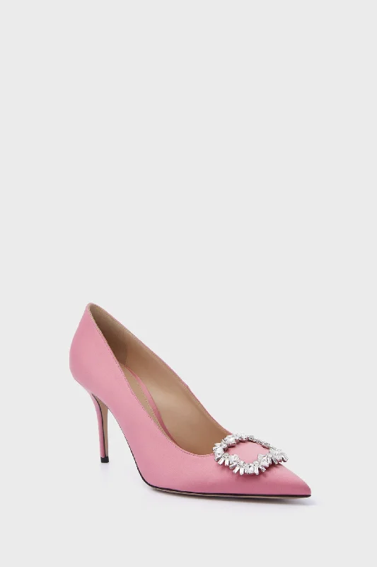 Pink Sofia Satin HeelsAffordable Satin Heels with a Luxe Touch