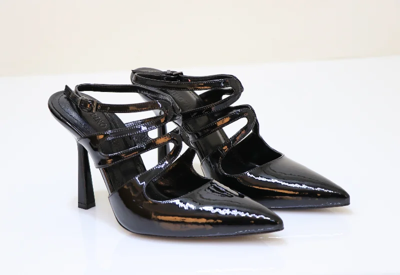 Stiletto Heel Pumps with Perfect Fit--PINO VERDE Shiny Heels-Fashionable & Classic