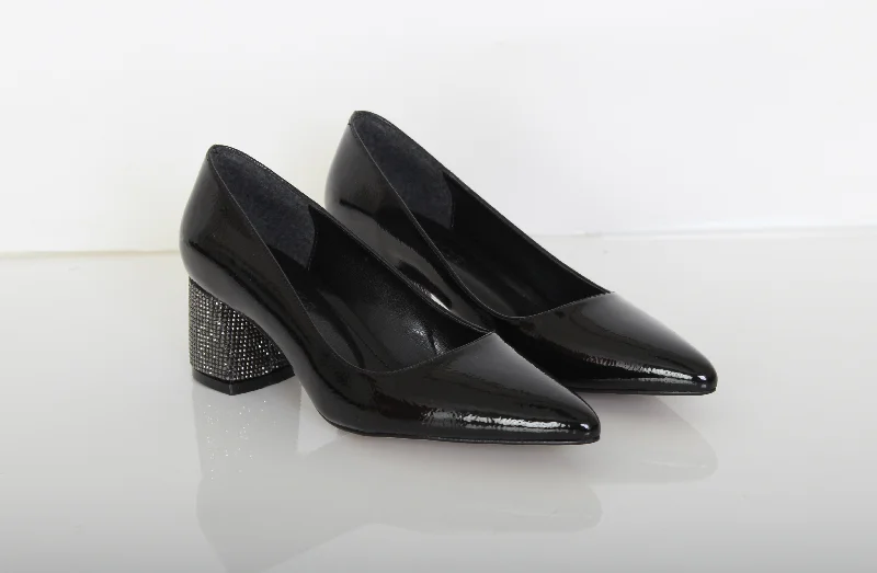 Sleek and Shiny Patent Pump Heels for a Polished Look--PINO VERDE - Patent Leather Pumps