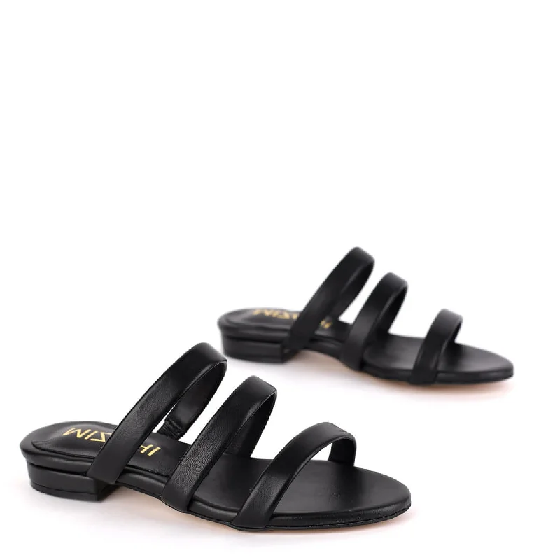 Versatile Heeled Sandals for Any Occasion---PLANO - black