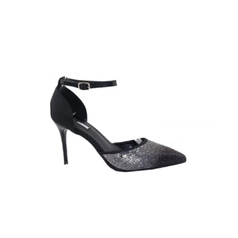 Plum Pl081343 Ladies Elise Heels Black---Fashionable Kitten Heels for Date Night