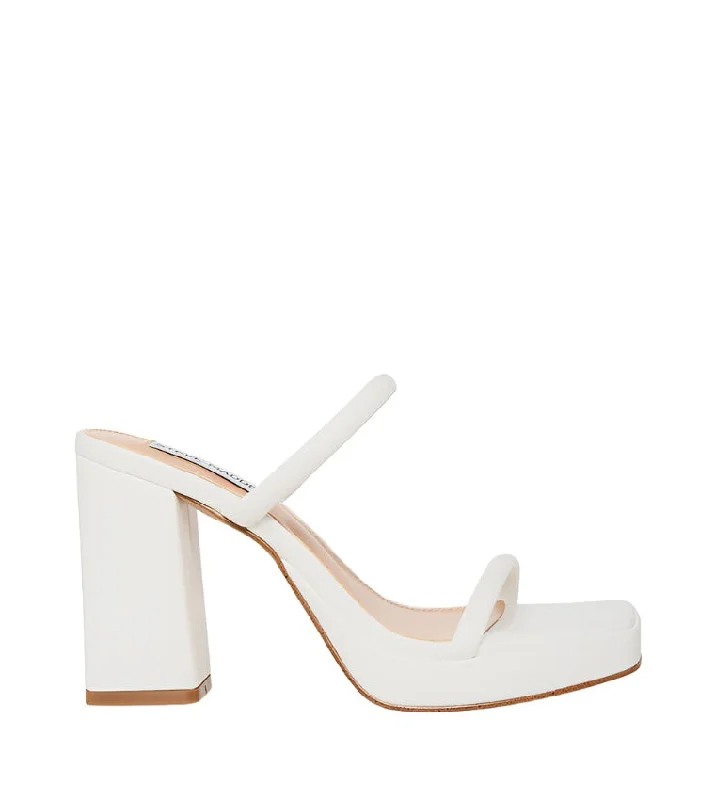 POLLY WHITE---Fashionable Kitten Heels for Date Night