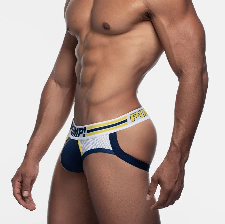 Versatile Heeled Sandals for Any Occasion---PUMP Recharge jockstrap navy