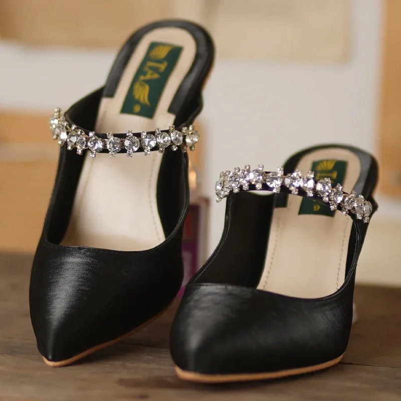 Affordable Rhinestone Pumps for a Dazzling Look---Pumps With Crystal Heel