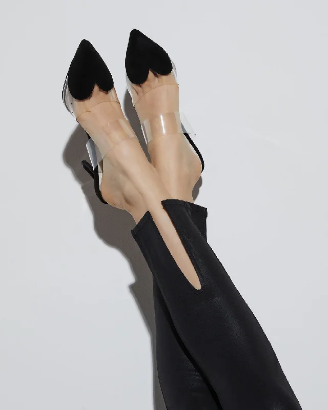 Affordable Suede Ankle Pumps for All-Day Wear--Queen Of Hearts Suede Heeled Mule